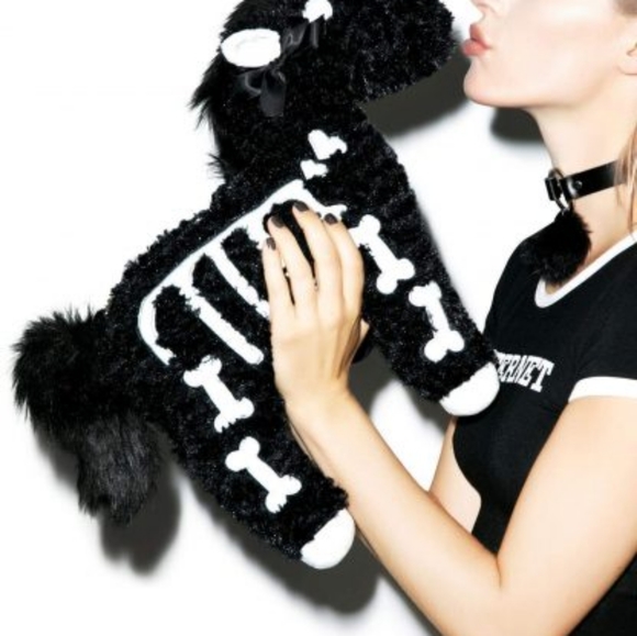 UNISKELTON Plush Purse (Black & White) one of a kind! - Picture 3 of 16